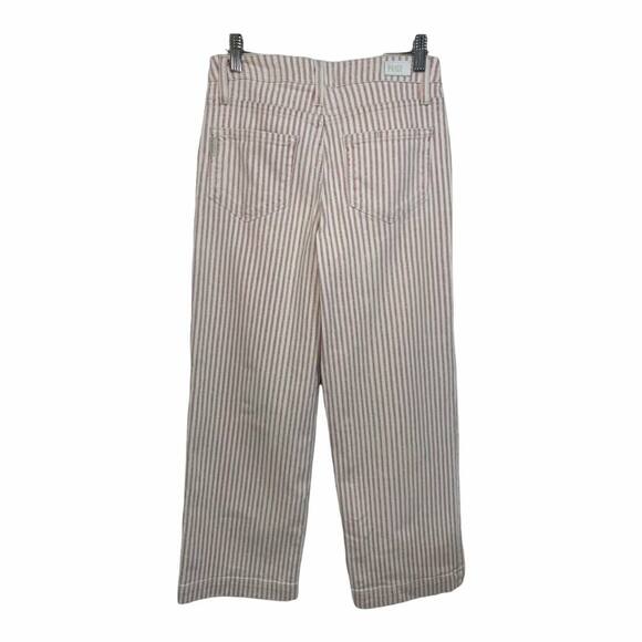PAIGE Nellie Jeans In Blossom Pink Stripe Size‎ 25 $219 - Picture 3 of 6